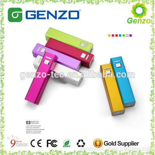 Hot Selling 2600mah Portable Mobile Power Bank for Cell Phone(GZ-PB-01B)